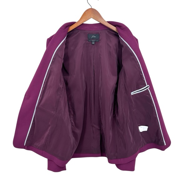 J. CREW Regent Blazer Jacket Four Season Stretch Wine / Maroon - Picture 2 of 9